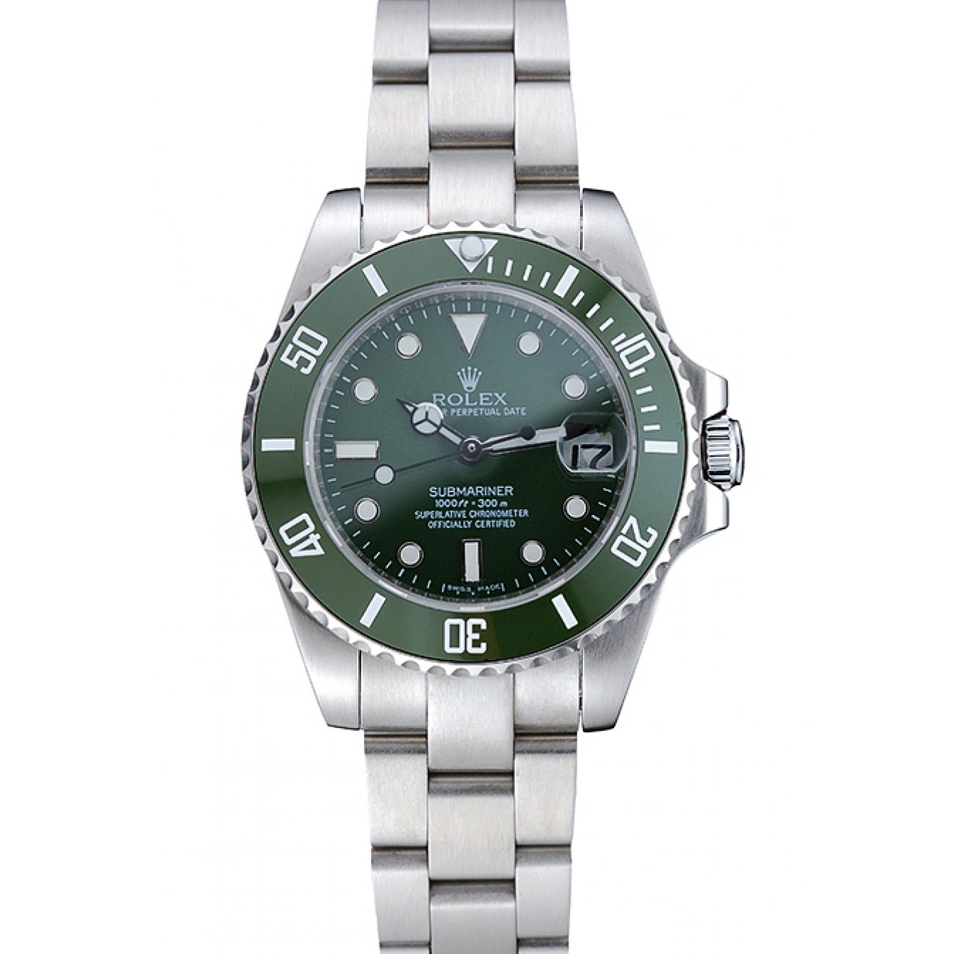 Aaa replica Rolex Stainless Submariner Dial Bracelet Steel 1454151 Green 0620